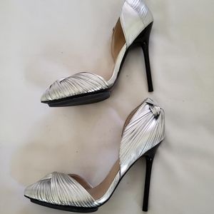 Silver LAMB heels